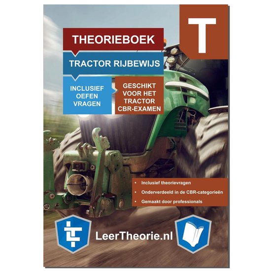 TractorTheorieboek Rijbewijs T 2022   Nederland    CBR Trekker Theorie Leren