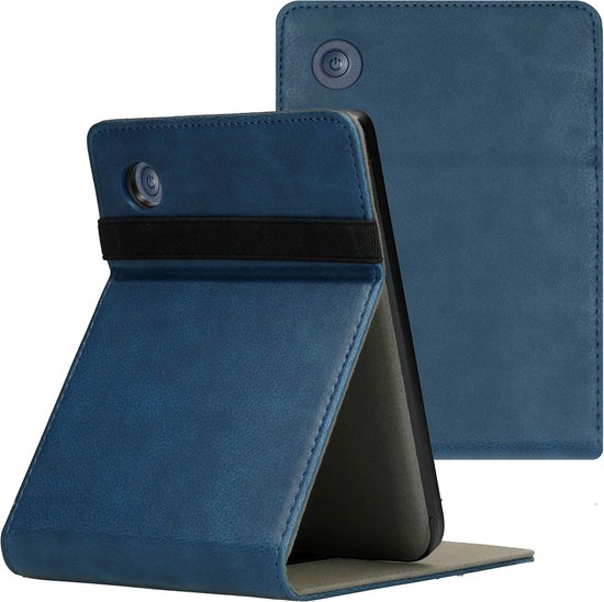 imoshion Ereader Cover / Hoesje Geschikt voor Kobo Clara 2E / Tolino Shine 4 - imoshion Stand Flipcase - Donkerblauw