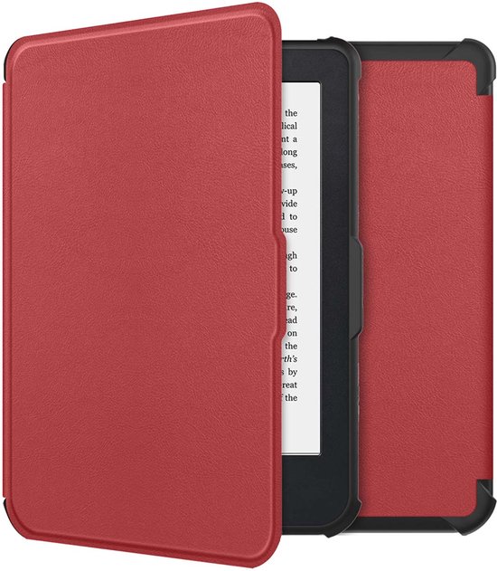 imoshion Ereader Cover / Hoesje Geschikt voor Kobo Clara 2E / Tolino Shine 4 - imoshion Slim Soft Case Sleepcover Bookcase zonder stand - Rood