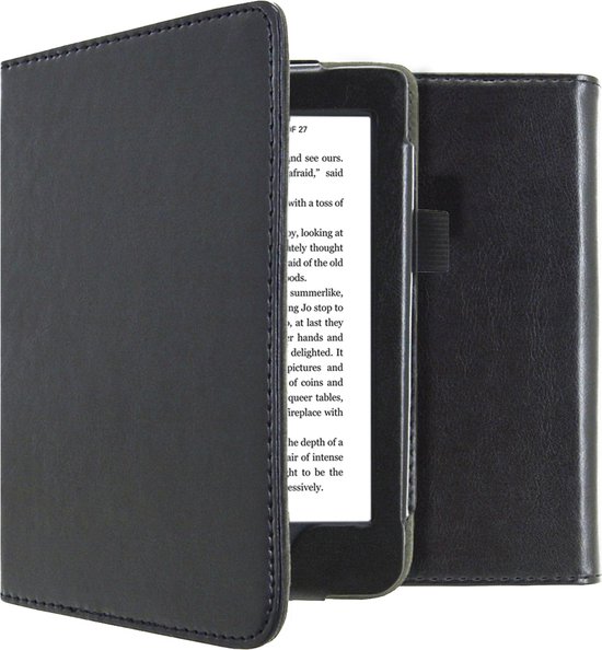 imoshion Ereader Cover / Hoesje Geschikt voor Kobo Nia - imoshion Vegan Leather Bookcase - Zwart