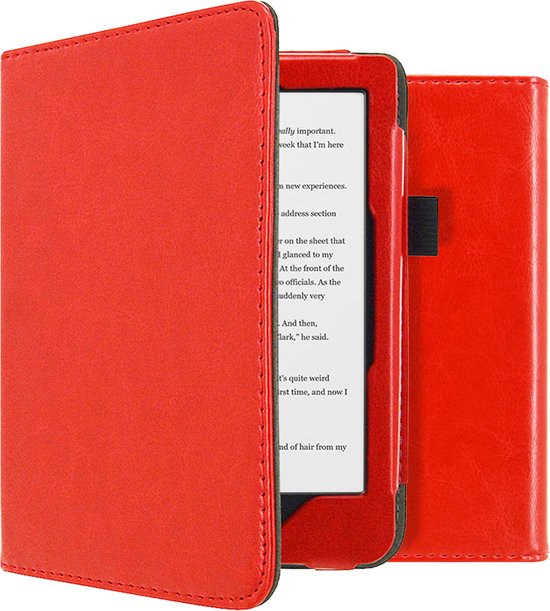 imoshion Ereader Cover / Hoesje Geschikt voor Kobo Clara HD - imoshion Vegan Leather Bookcase - Rood