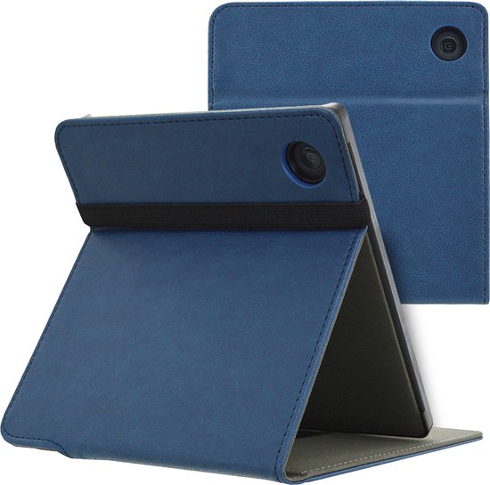 imoshion Ereader Cover / Hoesje Geschikt voor Kobo Libra H2O - imoshion Stand Flipcase - Donkerblauw / Donkerblauw