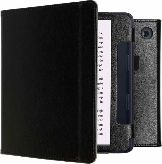 imoshion Ereader Cover / Hoesje Geschikt voor Tolino Epos 3 / Kobo Sage - imoshion Vegan Leather Bookcase - Zwart