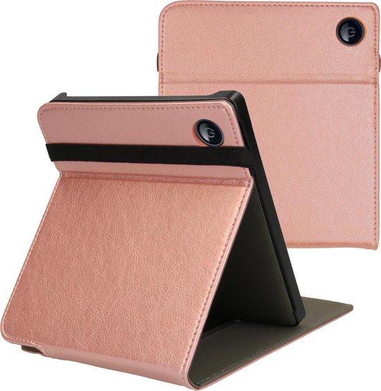 imoshion Ereader Cover / Hoesje Geschikt voor Kobo Libra 2 / Tolino Vision 6 - imoshion Stand Flipcase - Rosé Goud
