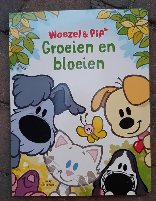 Prentenboek hardcover Woezel & Pip - Groeien en bloeien - Guusje Nederhorst - boek - kinderboek