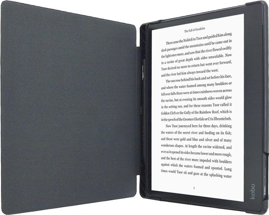 Goodline - Hoesje geschikt voor de Kobo Elipsa 2E (10,3) N605 - Hard Cover / Slimfit Hoes / Sleepcover - Zwart