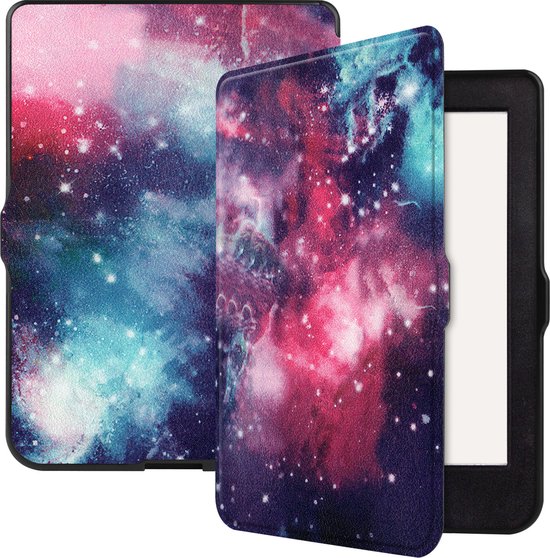 Case2go - E-reader Hoes geschikt voor Kobo Nia - Sleepcover - Auto/Wake functie - Magnetische sluiting - Galaxy