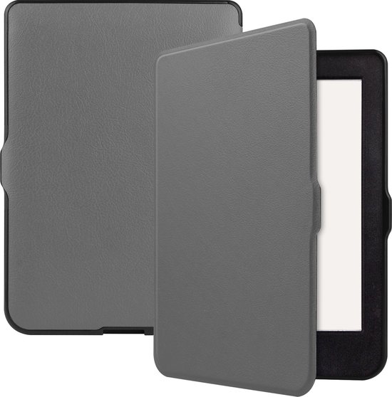 Case2go - E-reader Hoes geschikt voor Kobo Nia - Sleepcover - Auto/Wake functie - Magnetische sluiting - Grijs