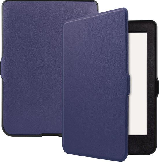 Case2go - E-reader Hoes geschikt voor Kobo Nia - Sleepcover - Auto/Wake functie - Magnetische sluiting - Blauw