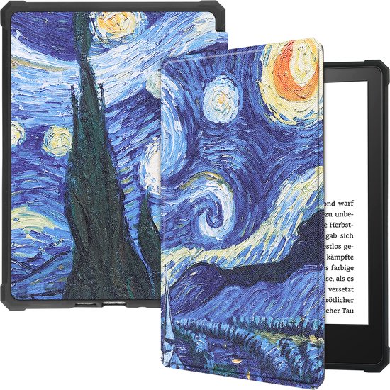 Case2go - E-reader Hoes geschikt voor Amazon Kindle Paperwhite 2021 - Sleepcover - Auto/Wake functie - Magnetische sluiting - Sterrenhemel