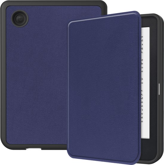E-reader Hoes geschikt voor Kobo Clara 2E - Sleepcover - Auto/Wake functie - Magnetische sluiting - Donker Blauw