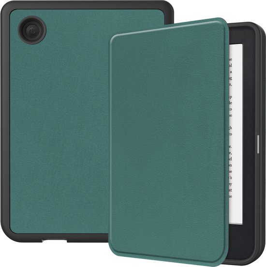 E-reader Hoes geschikt voor Kobo Clara 2E - Sleepcover - Auto/Wake functie - Magnetische sluiting - Donker Groen