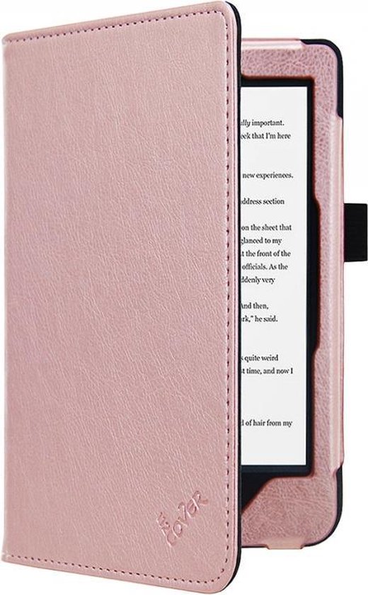 Kobo Clara HD e-Reader Rose Gold/Goud Premium Hoes Case, luxe SleepCover