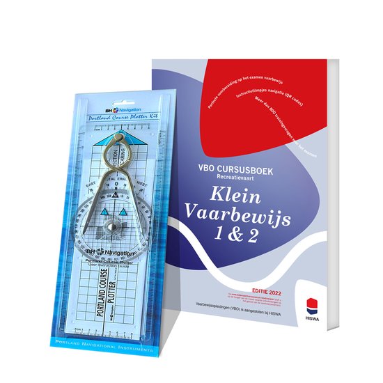 Vaarbewijs 1 en 2 Boek met Koersplotter en Kaartpasser (Portland Course Plotter Pack)