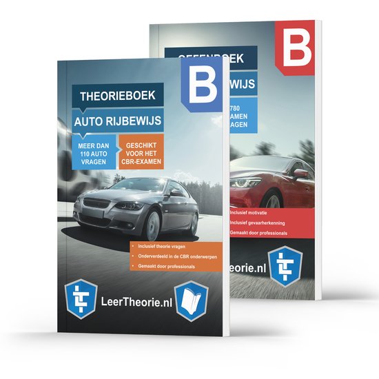 Auto Theorieboek rijbewijs b 2023 + Oefenboek Nederland - Theorieboek & Oefenboek Rijbewijs B - CBR Auto Theorie-examens leren en oefenen - Leertheorie