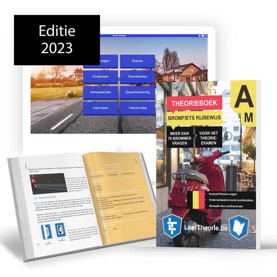 BromfietsTheorieboek 2023 - België – Vlaams Scooter Theorieboek Theorie Leren – Theorieboek Rijbewijs Am voor Bromfiets