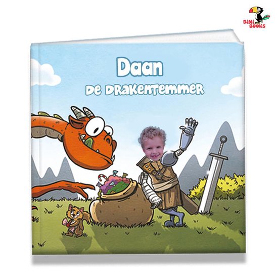 BiMi Books kinderboek: De Drakentemmer -  Gepersonaliseerd met naam, foto en een persoonlijk voorwoord - een uniek cadeau