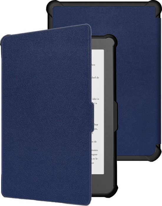 Hoesje Geschikt voor Kobo Clara HD Hoes Bescherm Hoesje Case Sleep Cover - Hoes Geschikt voor Kobo Clara HD Hoesje - Donkerblauw