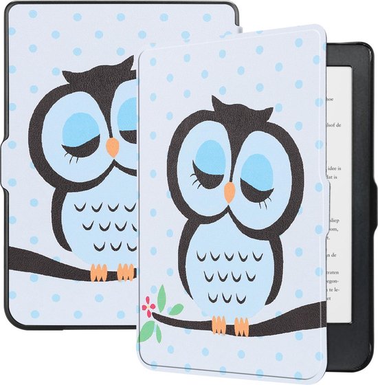 Hoesje Geschikt voor Kobo Clara HD Hoes Bescherm Hoesje Case Sleep Cover - Hoes Geschikt voor Kobo Clara HD Hoesje - Uil