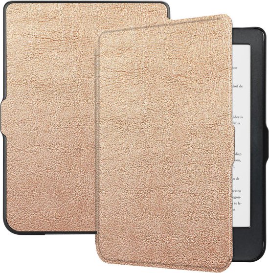 Hoesje Geschikt voor Kobo Clara HD Hoes Bescherm Hoesje Case Sleep Cover - Hoes Geschikt voor Kobo Clara HD Hoesje - Rosé Goud