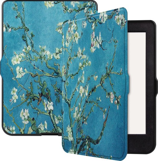 Hoesje Geschikt voor Kobo Nia Hoesje Luxe Bescherm Case - Hoes Geschikt voor Kobo Nia Hoes Book Cover - Bloesem