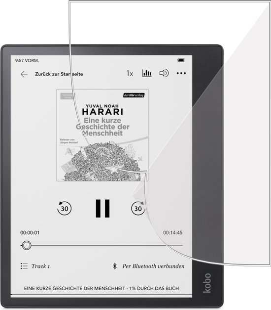 Screenprotector geschikt voor Kobo Elipsa 2E - Folie Screen Protector geschikt voor Kobo Elipsa 2E