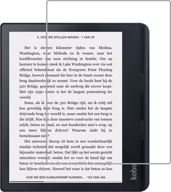 Screenprotector Folie Geschikt voor Kobo Sage Screenprotector Bescherm Folie - Screenprotector Folie Geschikt voor Kobo Sage Screen Protector Screen Cover