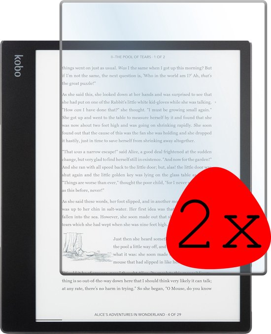 Screenprotector Geschikt voor Kobo Elipsa 2E Screenprotector Tempered Glass - Screenprotector Geschikt voor Kobo Elipsa 2E Screen Protector - 2 Stuks