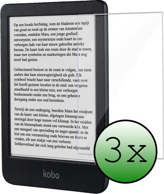 Screenprotector Geschikt voor Kobo Clara BW Screenprotector Tempered Glass - Screenprotector Geschikt voor Kobo Clara BW Screen Protector - 3 Stuks