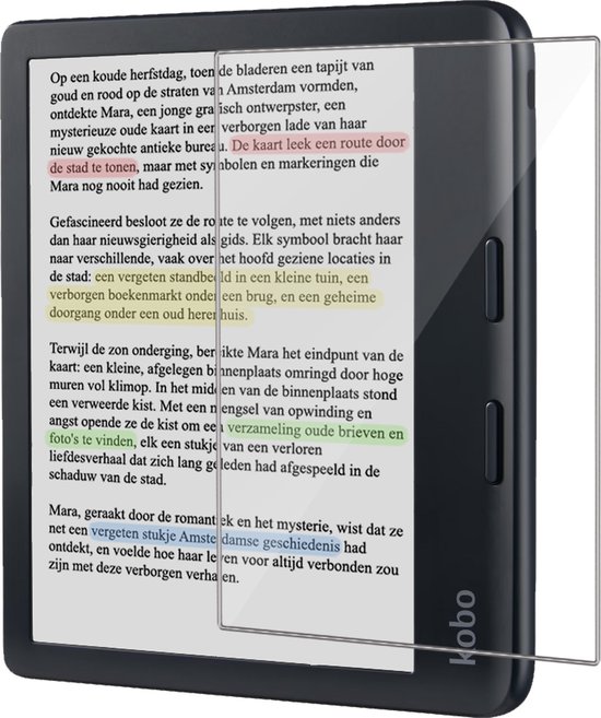 Screenprotector Geschikt voor Kobo Libra Colour Screenprotector Tempered Glass - Screenprotector Geschikt voor Kobo Libra Colour Screen Protector