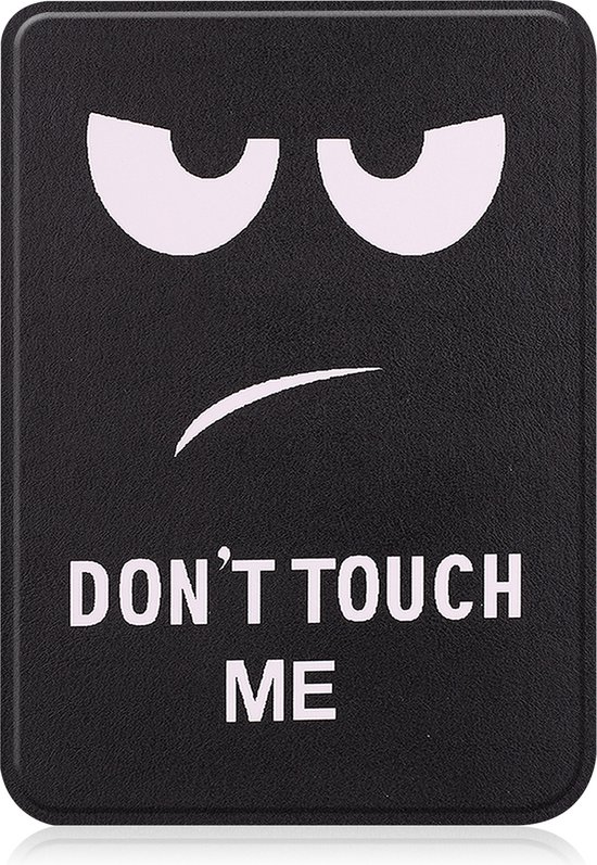 Hoesje Geschikt voor Kobo Clara 2E Hoes Book Case - Hoes Geschikt voor Kobo Clara 2E Hoesje Book Cover - Don't Touch Me