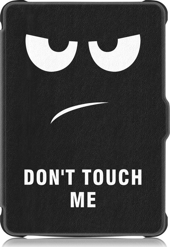 Hoesje Geschikt voor Kobo Clara HD Hoes Book Case - Hoes Geschikt voor Kobo Clara HD Hoesje Book Cover - Don't Touch Me