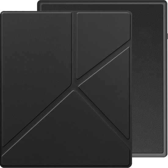 Hoesje Geschikt voor Kobo Elipsa 2E Hoes Bescherm Hoesje Case Sleep Cover Trifold - Hoes Geschikt voor Kobo Elipsa 2E Hoesje - Zwart