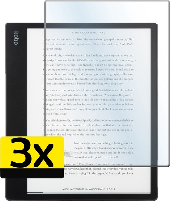 Screenprotector - Geschikt voor - Kobo Elipsa 2E - Screenprotector Bescherm Glas Gehard Screen Protector - 3 Stuks
