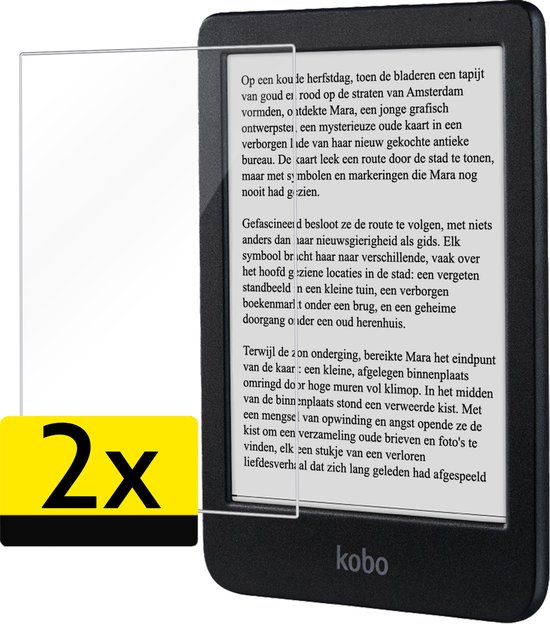 Screenprotector - Geschikt voor - Kobo Clara BW - Screenprotector Bescherm Glas Gehard Screen Protector - 2 Stuks