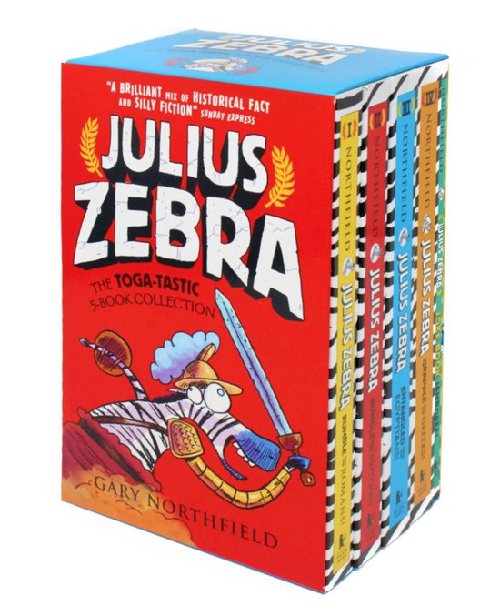 Julius Zebra 5 Kids Books Children Collection by Gary Northfield in ENGLISH