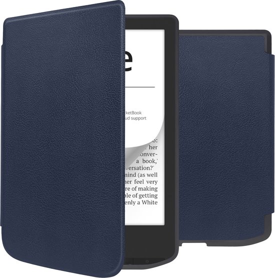 imoshion Ereader Cover / Hoesje Geschikt voor Pocketbook Verse / Pocketbook Verse Pro / Vivlio Light / Vivlio Light HD - imoshion Slim Soft Case Sleepcover Bookcase zonder stand - Donkerblauw