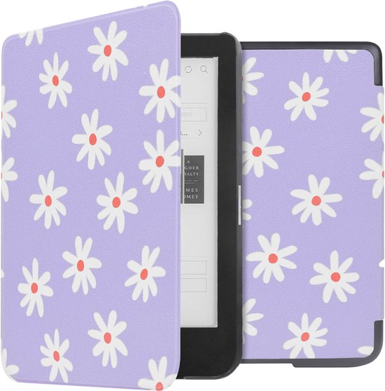 imoshion Ereader Cover / Hoesje Geschikt voor Kobo Clara HD - imoshion Design Sleepcover Bookcase - Flowers Distance