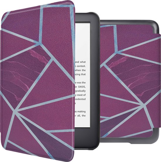 imoshion Ereader Cover / Hoesje Geschikt voor Amazon Kindle (2022) 11th gen - imoshion Design Sleepcover Bookcase zonder stand - / Bordeaux Graphic