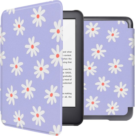 imoshion Ereader Cover / Hoesje Geschikt voor Amazon Kindle (2022) 11th gen / Amazon Kindle (2024) - imoshion Design Sleepcover Bookcase zonder stand - Flowers Distance