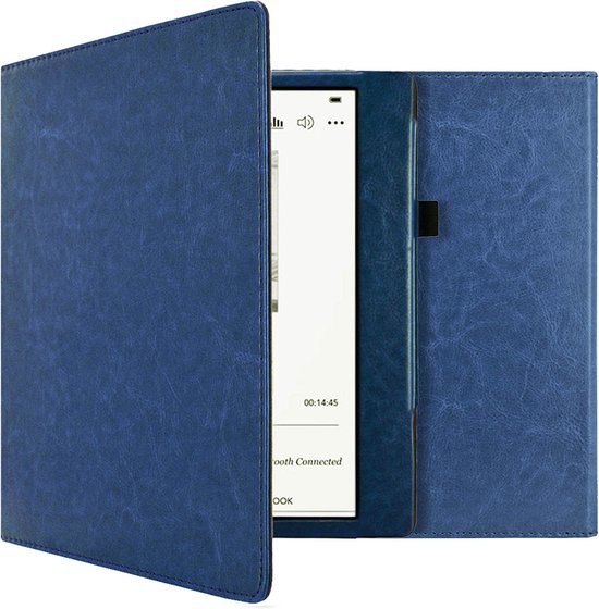 imoshion Ereader Cover / Hoesje Geschikt voor Kobo Elipsa 2E - imoshion Vegan Leather Bookcase - Donkerblauw