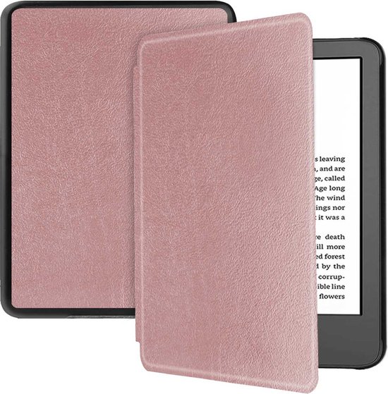 Hoes geschikt voor Amazon Kindle 11 (2022) - Sleepcover E-reader hoesje - imoshion Slim Hard Bookcase - RosÃ Goud