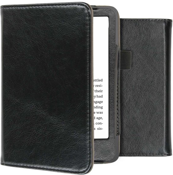 imoshion Ereader Cover / Hoesje Geschikt voor Amazon Kindle (2022) 11th gen / Amazon Kindle (2024) - imoshion Vegan Leather Bookcase - Zwart