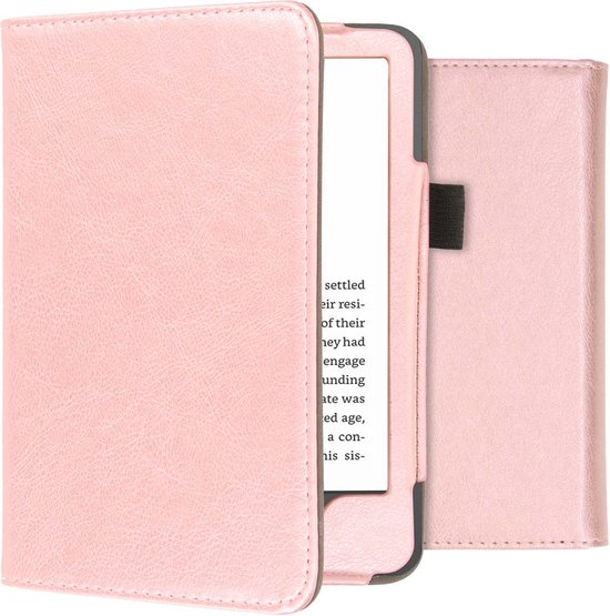 imoshion Ereader Cover / Hoesje Geschikt voor Amazon Kindle (2022) 11th gen / Amazon Kindle (2024) - imoshion Vegan Leather Bookcase - Rosé Goud