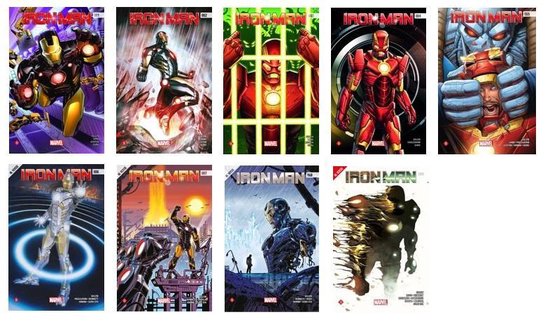 marvel Iron Man Complete reeks ( 9 strips )