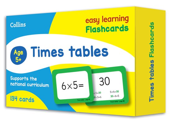 Times Tables Flashcards Ideal for home learning Collins Easy Learning KS2