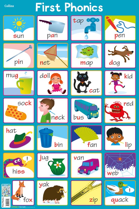 First Phonics 3 Collins Childrens Poster