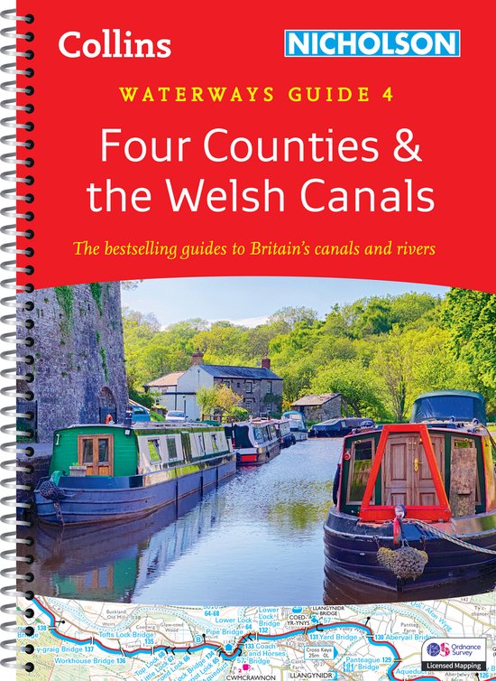 Collins Nicholson Waterways Guides- Four Counties and the Welsh Canals