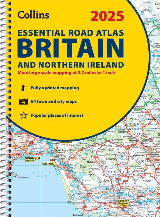 Collins Road Atlas- 2025 Collins Essential Road Atlas Britain and Northern Ireland