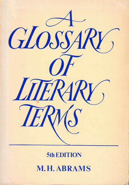 A Glossary of Literary Terms